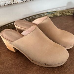 Madewell Tan Leather The Ayanna Clog